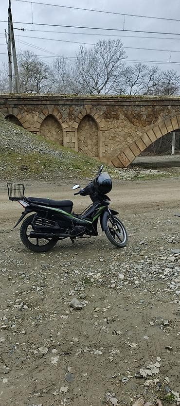 moped alıram: Moped/motosiklet – Qezet tipli (underbone) model - Rəng: qara-yaşıl - — 1