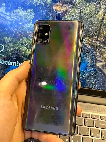 20 manata telefon: Samsung Galaxy A51, 64 GB, rəng - Qara, Barmaq izi, İki sim kartlı, Face ID — 9