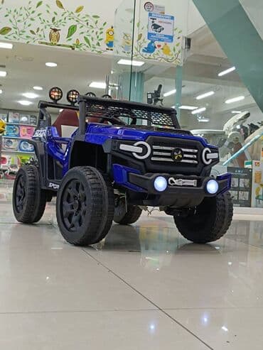 maşınlar uşaq üçün: Tam ötürücülü uşaq elektrik avtomobili SUV 999 Hündür, həcmli və — 3