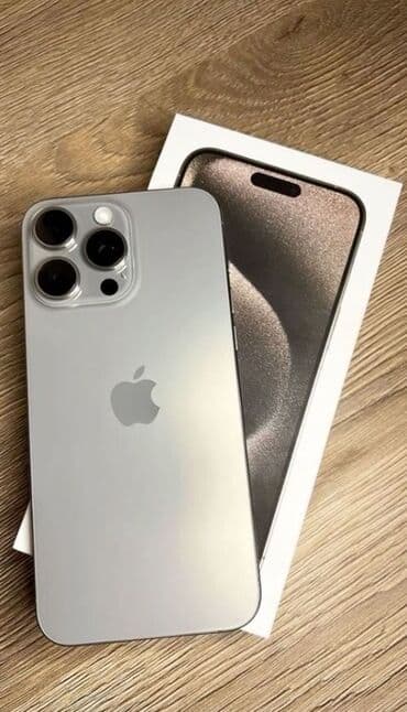 telfolar: IPhone 15 Pro, 128 GB, Gümüşü, Face ID — 1