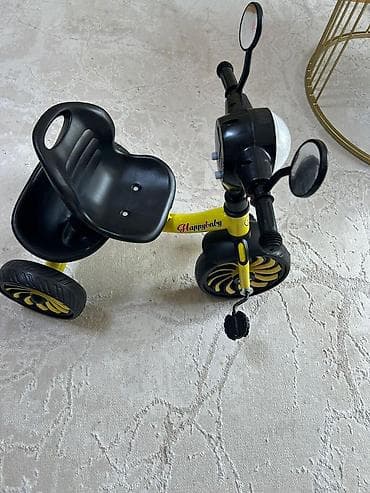 suktur: Uşaq üçtəkərli velosipedi – “Happybaby” modeli - Rəng: sarı-qara - — 2