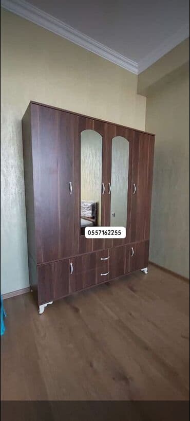 laminat qiyməti: Yeni, Açılan, 4 qapılı Düz dolab, Dolab-asılqan, Azərbaycan — 2