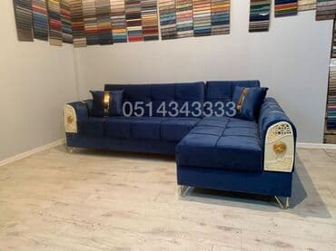 кожаный диван: Угловой диван, Нераскладной, Без подьемного механизма, Велюровая ткань, Нет доставки — 3