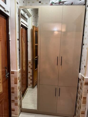 Sifarişlə mebel: Açılan, 4 qapılı Düz dolab, Qarderob, paltar dolabı — 1