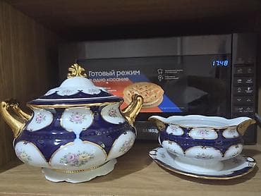 Aksesuarlar: Klassik üslubda porselen çay/qənnadı dəsti - Material: yüksək — 1