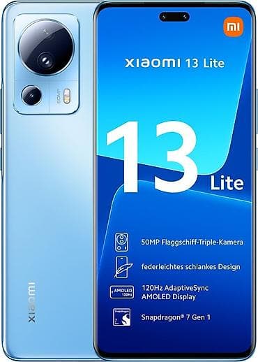 8 plas: Xiaomi 13 Lite, 128 GB, rəng - Mavi, 
 Sənədlərlə — 3