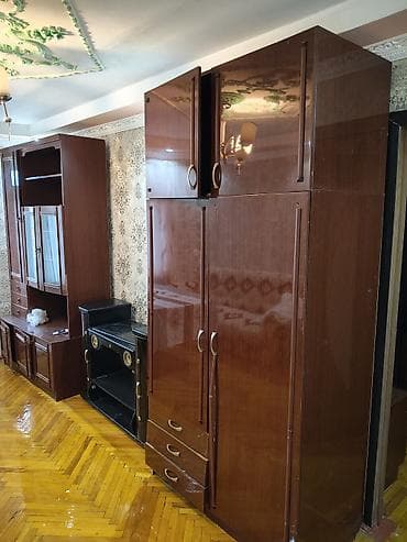 Retro tərzli qonaq otağı mebel dəsti - Material: parlaq laklı