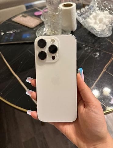 optimal electronics kondisioner: IPhone 16 Pro, 128 GB, Gümüşü, Zəmanət, Face ID, Sənədlərlə — 4