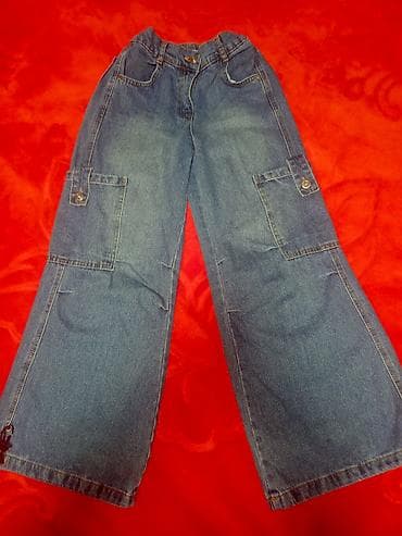 Праздничные костюмы: Uşaq üçün cins şalvar 9yas yazılıb.Trendyoldan 32m ya alınıb 9-11yas — 1