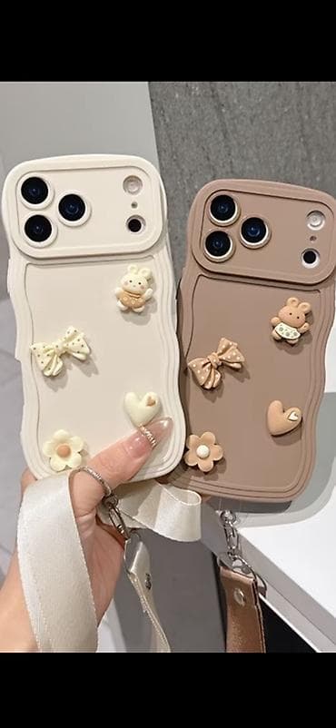 Şirin dizaynlı silikon telefon qabı iphone. 11 12 13 14 15 16 17 pro