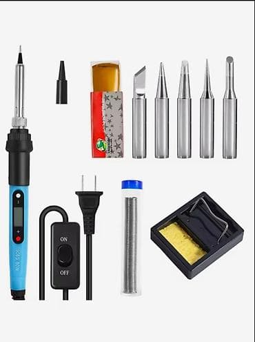 defter qelem: Rəqəmsal temperatur göstəricili lehimləmə dəsti Məhsulun tərkibi: - — 1