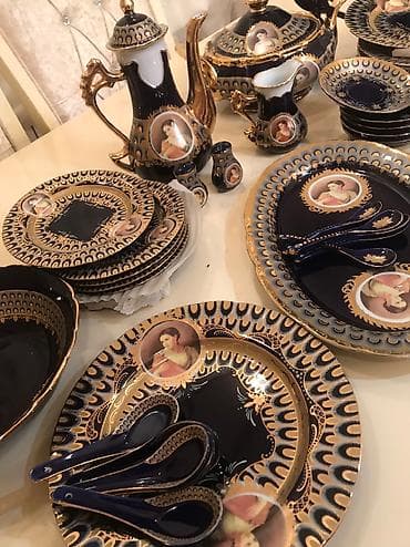 serviz dəstləri: Nahar dəsti, rəng - Qara — 2