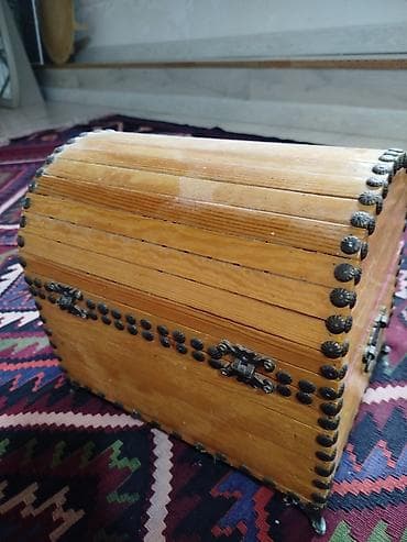 sandiqca: Taxta sandıq/qutu – balaca əl işidir. real alıcıya endirim olacaq — 3