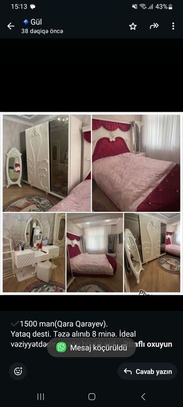 otaq gulleri: İkinəfərlik çarpayı, Dolab — 1