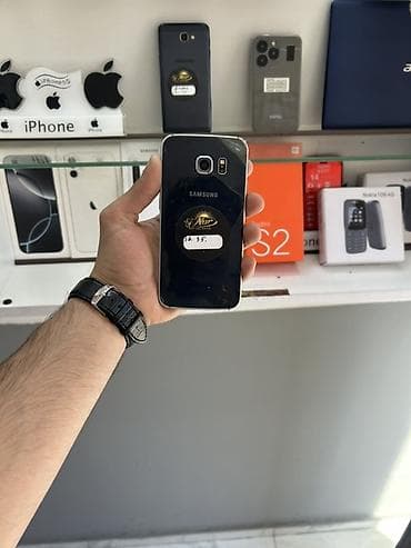 samsung a7 2018: Samsung Galaxy S6, 32 GB, rəng - Qara, Barmaq izi — 1