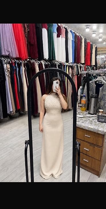 lama şubası: Şam rəngində elegant uzun ziyafət/libas - Model: bədənə oturan uzun — 3