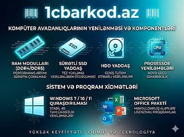 Kompyuter avadanlıqlarının yenilənməsi və komponentləri – 1cbarkod.az lalafo.az -da Kompyuter avadanlıqlarının yenilənməsi və komponentləri – 1cbarkod.az