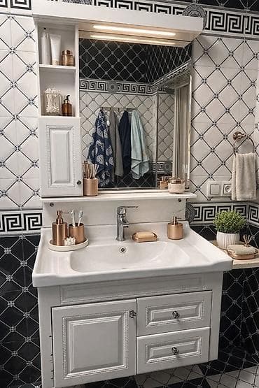 hamam mebelleri: 🚿 Hamam üçün Moyka + Güzgü Komplekti Satılır ✔️ Səliqəli istifadə — 1