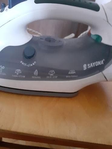 par utusu: Sayona buxarlı ütü Xüsusiyyətlər: - Seramik altlıq – sürüşkən səth — 2