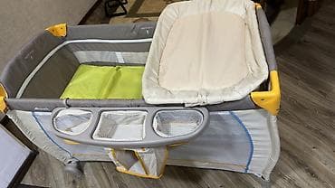 nefes alan ayi: Hauck “Fun for Kids” körpə üçün qatlanan maneyçik/uşaq beşiyi - — 5