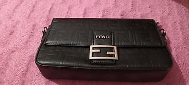 Çantalar: UCUZ FENDİ ÇİYİN ÇANTASI KLASSİK QARA RƏNGDƏSATILIR. - Material — 1
