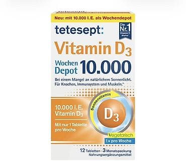 Tetesept Vitamin D3 Wochen Depot 10.000 Məhsul təsviri: - Həftəlik — 1