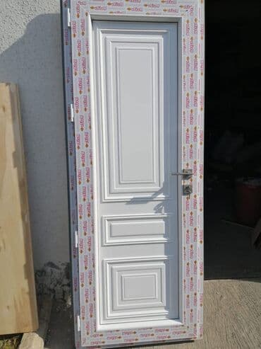 qapı setkaları: Yeni Plastik qapı 80x200 sm Zamok və çərçivə ilə, Zəmanətli, Pulsuz quraşdırma, Pulsuz çatdırılma, Rayonlara çatdırılma, Ödənişli çatdırılma — 3