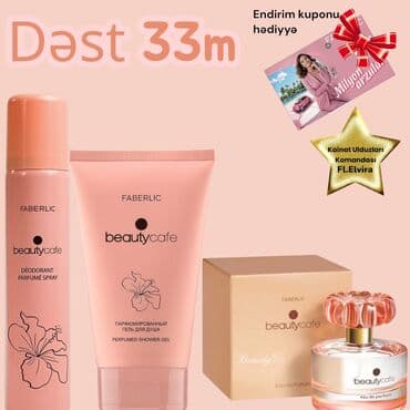 Faberlic gözəllik və baxım dəstləri 1) Beauty Cafe dəsti – 33 m -