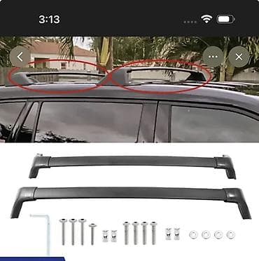 Ehtiyat hissələri: Toyota Highlander (2020-2023) üçün dam relsləri – eninə barlar — 2