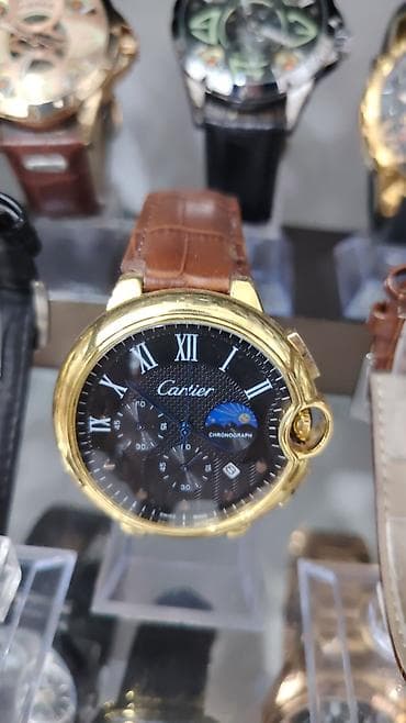 Наручные часы: Cartier kişi qol saatları – klassik Roma rəqəmləri və xronoqraf — 4