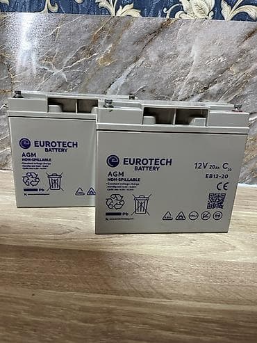 skuter akumulator: EUROTECH AGM akkumulyator Əlil arabasi akkumulyator teze zəmanetli — 2