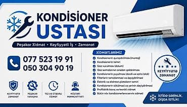 Kondisioner ustası xidməti Peşəkar xidmət • Keyfiyyətli iş • Zəmanət lalafo.az -da Kondisioner ustası xidməti Peşəkar xidmət • Keyfiyyətli iş • Zəmanət