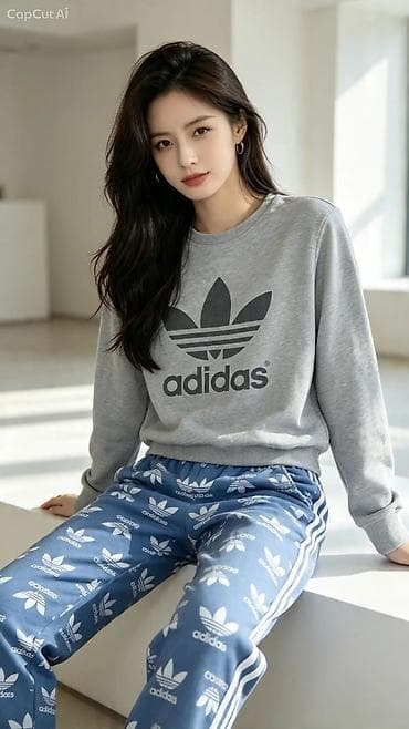 idman geyim: Adidas qadın idman dəsti Razmer m ölçudür amma s ml de gedir - — 1