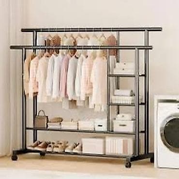 ev bitkisi: İki asqılı geyim və saxlama rəfi (Double-Rod Storage Rack). Ölçüləri — 1