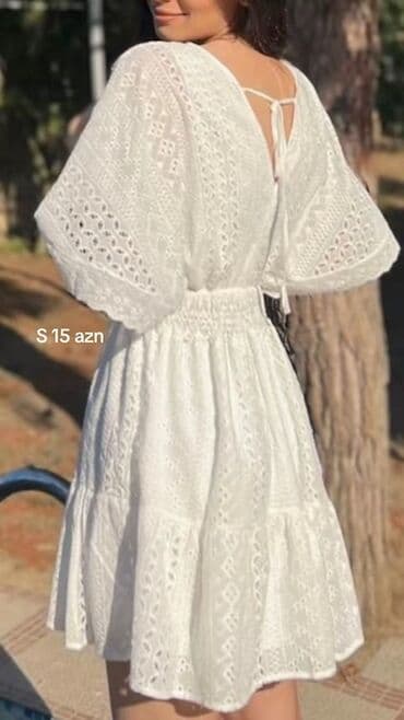 ağ qadın köynəyi: Satılır ikinci əl geyimlər — 2