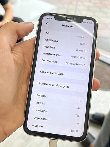 instax qiyməti: IPhone 11, 128 GB, Ağ, Face ID — 9