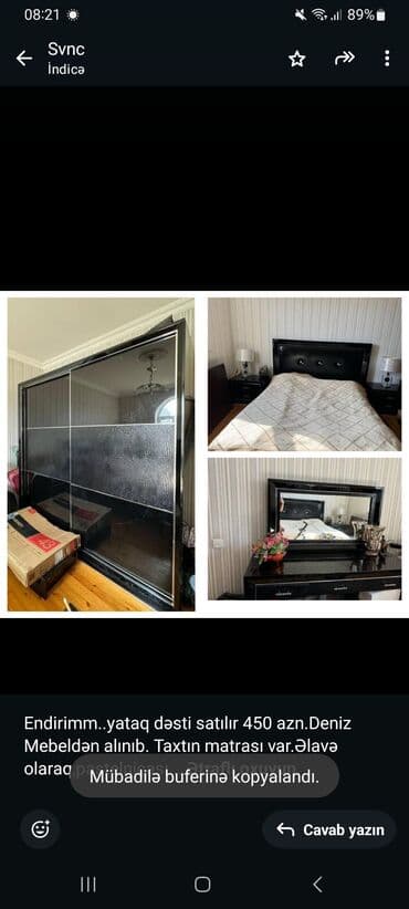 dolab satılır: İkinəfərlik çarpayı, Dolab — 1