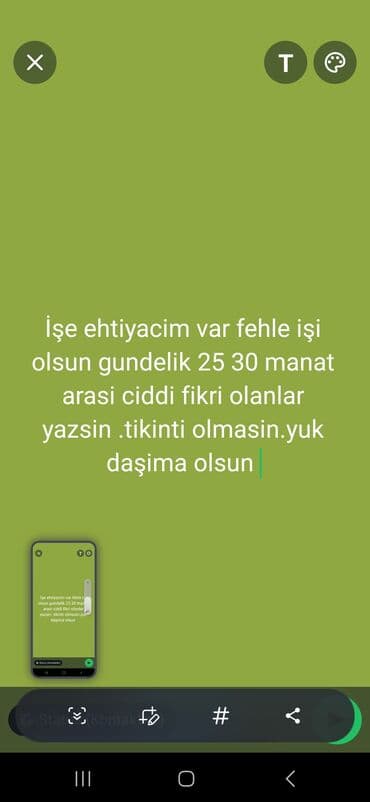 Yükdaşıma üzrə fəhlə işi axtariram gundelik 25 30 azn arazi olsun