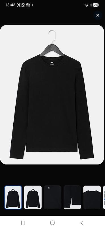 stringer alt geyimi: Futbolka, H&M, M, rəng - Qara — 1