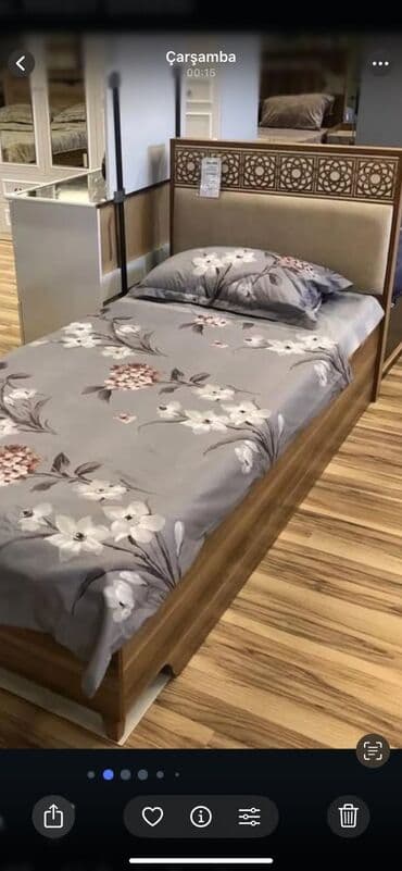 Çarpayılar: İşlənmiş, Təknəfərlik çarpayı, Bazasız, Matras ilə, Siyirməsiz, Türkiyə — 1