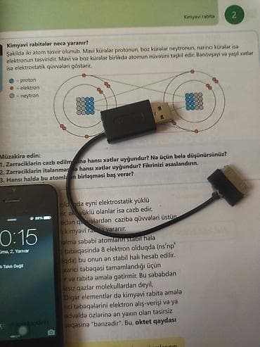 iphone adapter kabel: IPhone 4, Qara, Qırıq — 5