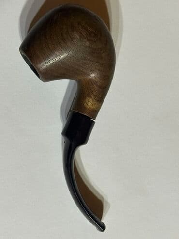 elekron qəlyan: Tütün qəlyanı (siqar borusu) – əyri saplı model - Material: təbii — 1