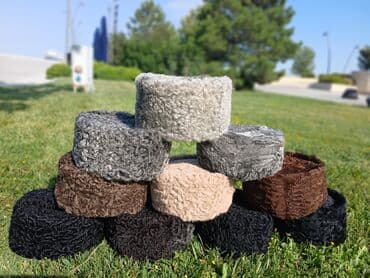 kişi üçün yun şap şaplar: Quzu dərisindən papaqlar dəri papaq karakul papaq kisi papağı milli — 2