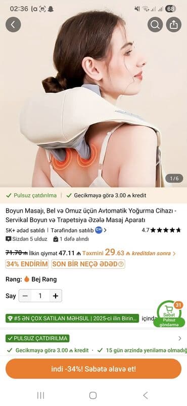 Daraq-fenlər: Masajor, Bədən üçün, İşlənmiş, Pulsuz çatdırılma — 3