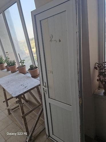 PVC qapı – balkon/eyvan üçün - Material: ağ rəngli PVC profil - — 2