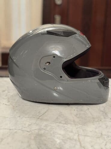 dəbilqe: Tam üzlü moto dəbilqə — boz rəng - Korpus: tamüzlü (full-face) — 5