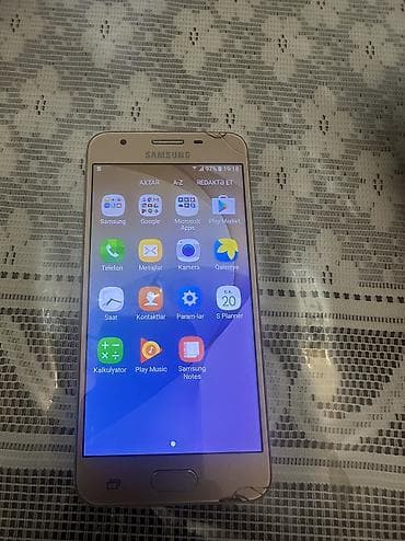 samsung notebook: Samsung Galaxy J5 Prime, 16 GB, rəng - Qızılı, İki sim kartlı — 4