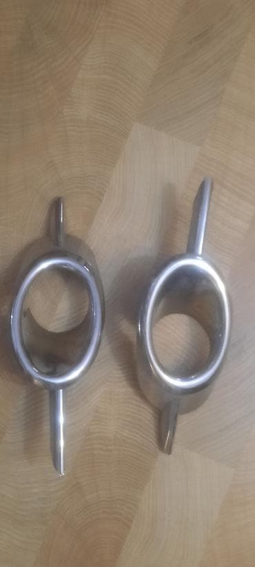 sap: Məhsul: Metal pərdə karnizi ucları (2 ədəd) - Material: xrom rəngli — 2