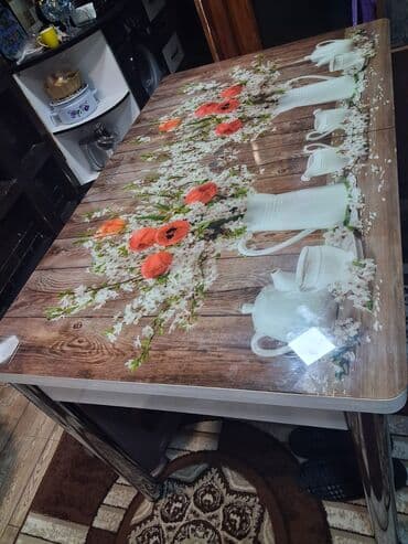 Masalar: Mətbəx masası, Yeni, Metal, Kvadrat masa — 4