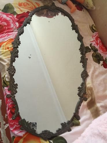 Güzgü Divar üçün, Oval, Dekorativ, Naxışlı